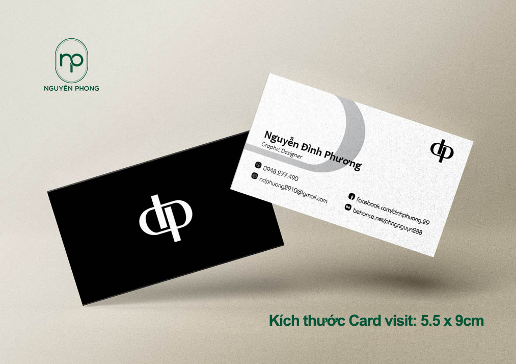 Thông tin cá nhân được in trên namecard 